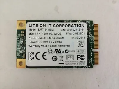 Liteon M6M LMT-64{M6M} 64 GB MSATA 1.8 In Solid State Drive • £22.88