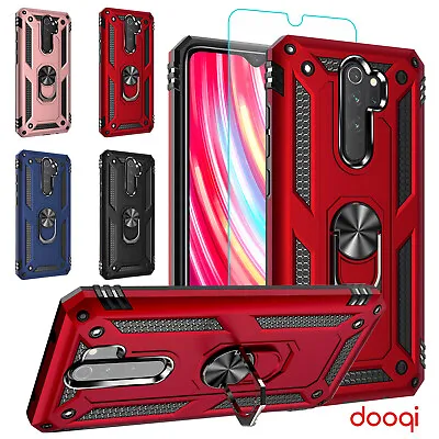 For Xiaomi Redmi Note 8 / 8 Pro Magnetic Ring Holder Case Cover / Tempered Glass • $11.99