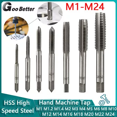 HSS Hand Machine Tap Metric M1 M2 M3 M4 M5 M6 M8 M10 M12 M24 Thread Cutting Taps • $4.13