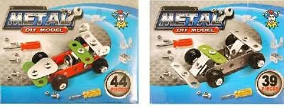 Metal Construction Kit Build & Play Racing Car Childrens Age 3+ • £3.75