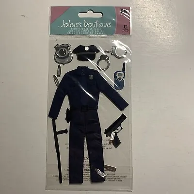 $12.50 • Buy Jolee's Scrapbooking Stickers POLICE OFFICER Uniform Badge Handcuffs Night Stick