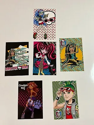 Monster High Collector Collector Picture Cards Set Of 6 • $35