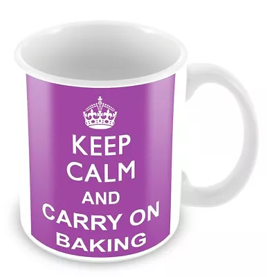 Keep Calm And Carry On Baking Ceramic 11oz  Gift Mug • £8.99