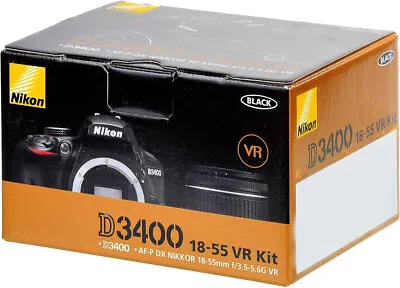 Nikon D3400 DSLR Camera With 18-55mm VR Lens Kit Black • $929.50