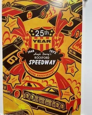 Vrhtf Nhra Cool Vintage  25th Year 1948-1972 Rockford Speedway 14  X 20  Poster • $59.99