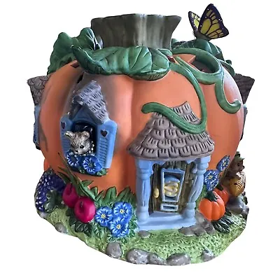 Partylite Harvest Pumpkin Tealight House Halloween Candle Holder Retired P7316 • $33.70