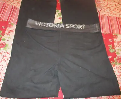 Victorias Secret Sport Leggings Large Black  High Rise Yoga Pants • $14.99