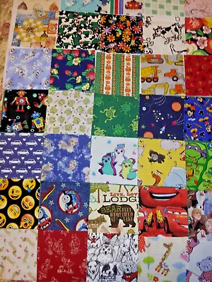 Fabric Squares Cotton Quilt Craft 5 Inch Blocks Novelty Lot Of 40 I Spy • $7.49