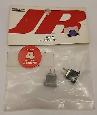 JR FM Crystal Set Channel 4 27mhz 27.145mhz Tx Rx Ground Rc Radio Receiver JRPXF • $22.99