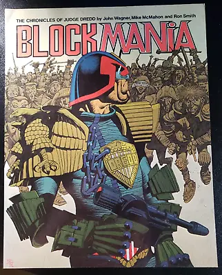 JUDGE DREDD BLOCK MANIA TPB # 1 TITAN BOOKS 2000 AD COMICS JOHN WAGNER McMAHON • $9.99