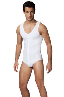 £25 • Buy Doreanse Men's XL 5001 Soft Cotton Modal Full Body Underwear Popper Fastening