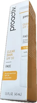 Proactiv Clear Skin Face Sunscreen SPF 30  New In Box - Exp 3/2024 • $5.99