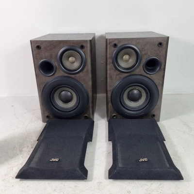 £39.99 • Buy JVC UX-B1013 Micro Bookshelf Stereo Speakers 3-way, 3ohm 30w, Tested And Working