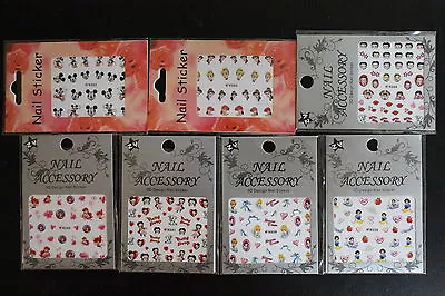 Disney Mickey Betty Boop 3D Nail Art Sticker Decal USA Seller Free Fast Ship • $2.45