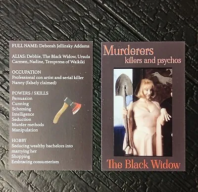Debbie Addams Family Values Serial Killer Card • £1
