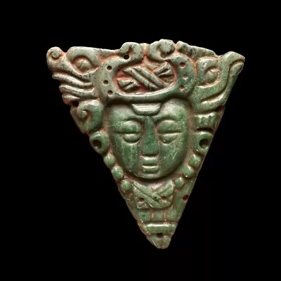Pre-Columbian Maya Jade Plaque • $1500