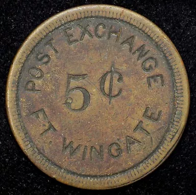 Gallup New Mexico Fort Wingate Post Exchange 5c Military Trade Token 23mm • $39.95