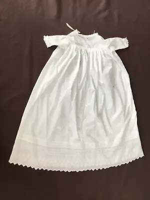 £5.99 • Buy Vintage Embroidered Cotton Christening Gown