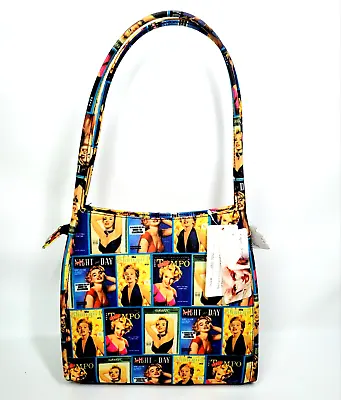 Bernard Of Hollywood Marilyn Monroe Magazine Covers Purse Handbag 16x10 NWT 2005 • $37.68