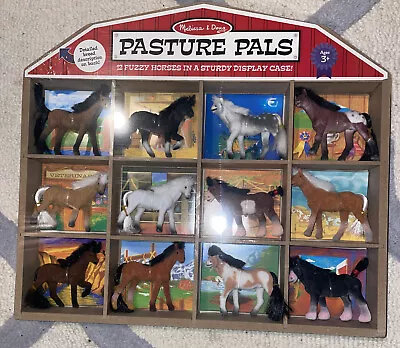 Melissa & Doug Pasture Pals Set Of 12 Horses With Display Case • $22.99