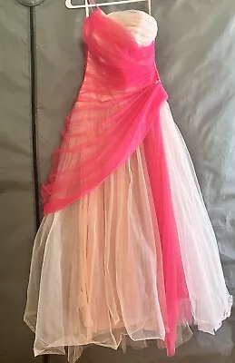 1950’s Vintage Emma Domb Pink Tulle Party Dress. Size 10 • $400