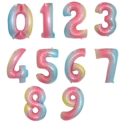 Number Balloons Helium Giant Foil Large Helium Air 32  40  Birthday Age Party • £2.29