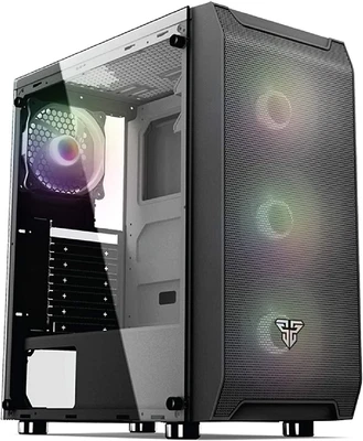$134.06 • Buy PC Gaming Computer Desktop Case Tempered Glass Side Panel ATX Tower With 4 X 120