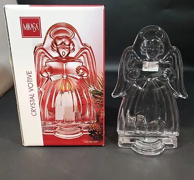 Mikasa Crystal Angel Glass Votive Candle Holder • $22.49