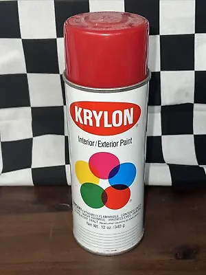 Vintage Krylon Cherry Red 2101 Spray Paint Can • $10