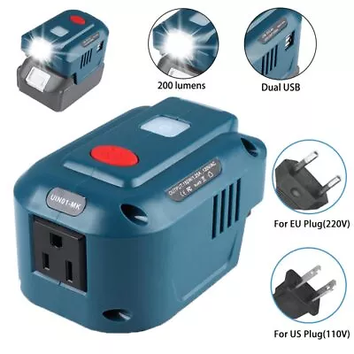 For Makita Battery Inverter Generator US/EU Plug Power Source USB Adapter LED  • $39.99