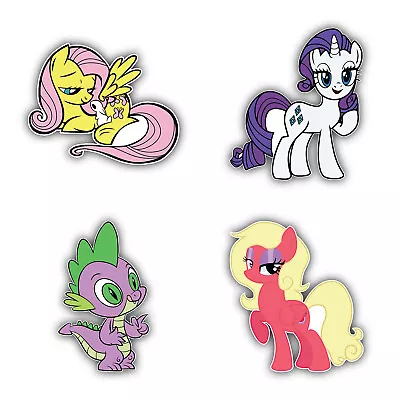 My Little Pony Cartoon Set Of 4 Vinyl Sticker Decal - 5'' Longer Side ID:2 • $12.49