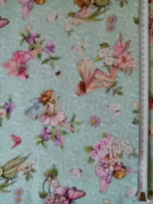 Michael Miller Fabric - DANCING Flower Fairies 100% Cotton Per FAT QUARTER • £6.75