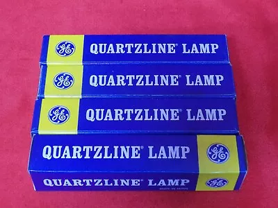 Lot Of 4 Ge Q100cl/mc/2v 100-watt Quartzline Clear Lamp T4 Mini Candelabra Base • $14.99