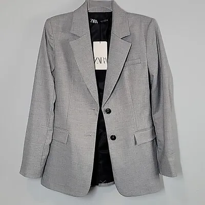 NWT Zara Gray 2 Button Blazer Size Small 2753/125 Women's New • $45
