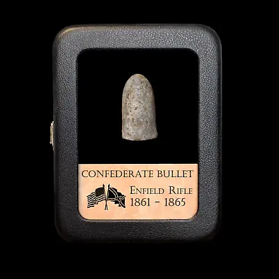Original Confederate Bullet - Civil War - Enfield Rifle - With Display Case • $30