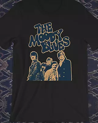 The Moody Blues Artwork Black T-shirt Short Sleeve S-5Xl All Sizes JJ3882 • $20.89
