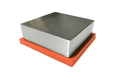 Steel Bench Block Jewelers 2-1/2  Block Metal Working Anvil With Silicone Pad • $22.50
