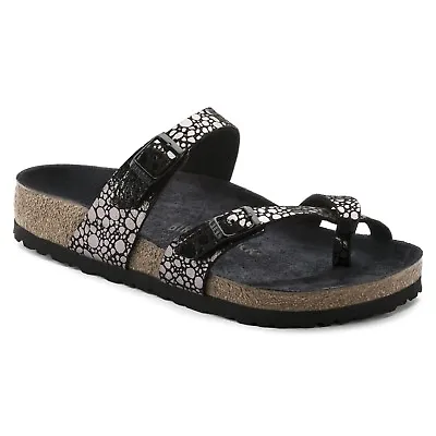 Birkenstock Birko Flor MAYARI Metallic Stones Black BNIB 1008809 • $169.95