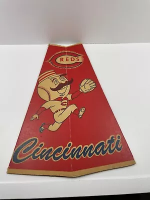 Vintage 1960's Cincinnati Reds Rally Megaphone Crosley Field Souvenir ⚾ • $24.99