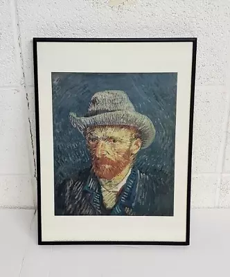 Vincent Van Gogh Self Portrait W/Grey Felt Hat Art Print Framed-From Netherlands • $45