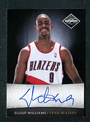 2010-11 Limited Next Day Autograph 21 Elliot Williams /99 Portland Trail Blazers • $3