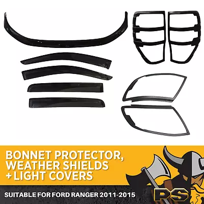 Bonnet Protector  Weathershields & Black Covers To Suit Ford Ranger PX 2011-201 • $179