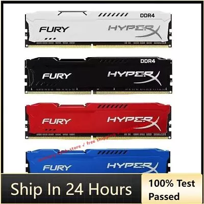 HyperX FURY RAM DDR4 16GB 8GB 32GB 4GB 3200 2666 2400 2133 Desktop Memory DIMM • $39.44