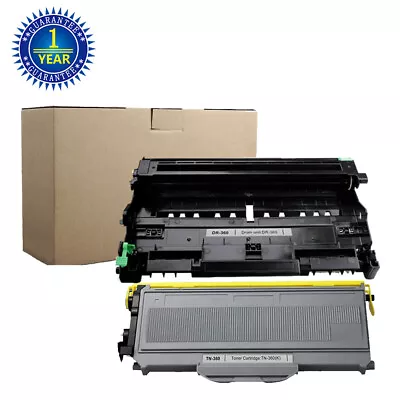 TN360 Toner Cartridge+DR360 Drum For Brother HL-2140 HL-2170W MFC-7340 MFC-7840W • $35.68