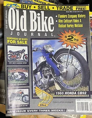 Old Bike Journal Magazine Issue 62 Flanders Company History Harley Metisse Honda • $20