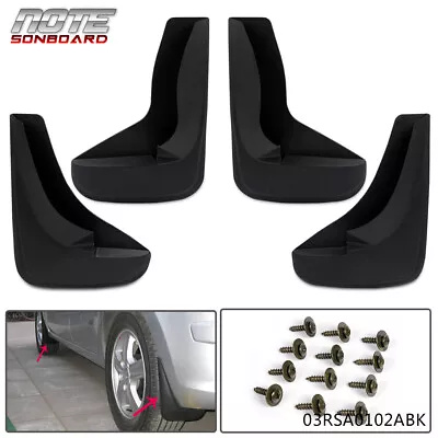 4 Mud Flaps Splash Guards Fit For Universal Front & Rear Includes Hardware • $15.02