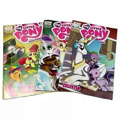 My Little Pony Lot 3 IDW Comic Cutie Mark Crusaders Celestica Lot 3 Vol 7A 7B 8B • £20.23