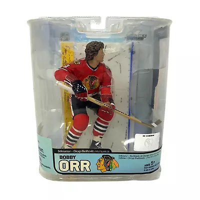 Mcfarlane NHL Bobby Orr Chicago Blackhawks Red Jersey Legends Series 5 Figure • $58.09