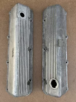 LOOK! 1970-71 429 Ford Cobra Jet OEM Finned Aluminum Valve Covers Hard To Find! • $699