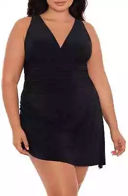 Magicsuit BLACK Plus Size Celine Swim Dress US 20W • $59.55